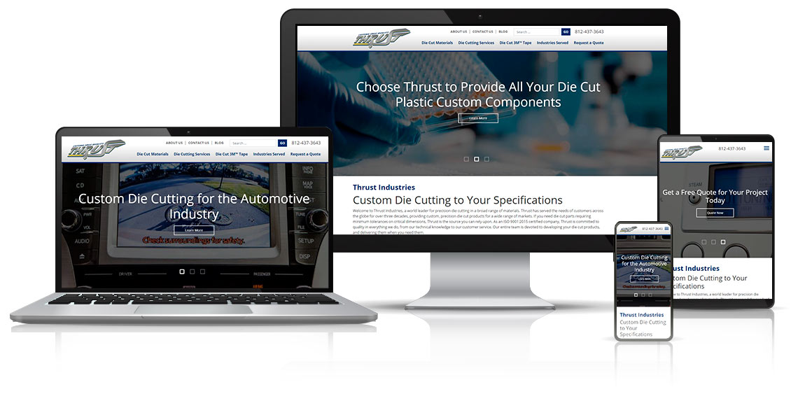 Thrust Industries new website
